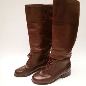 BLONDO tall Calf Brown Leather Riding Boots 7.5